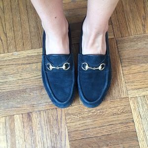 Vintage Gucci Suede Loafers